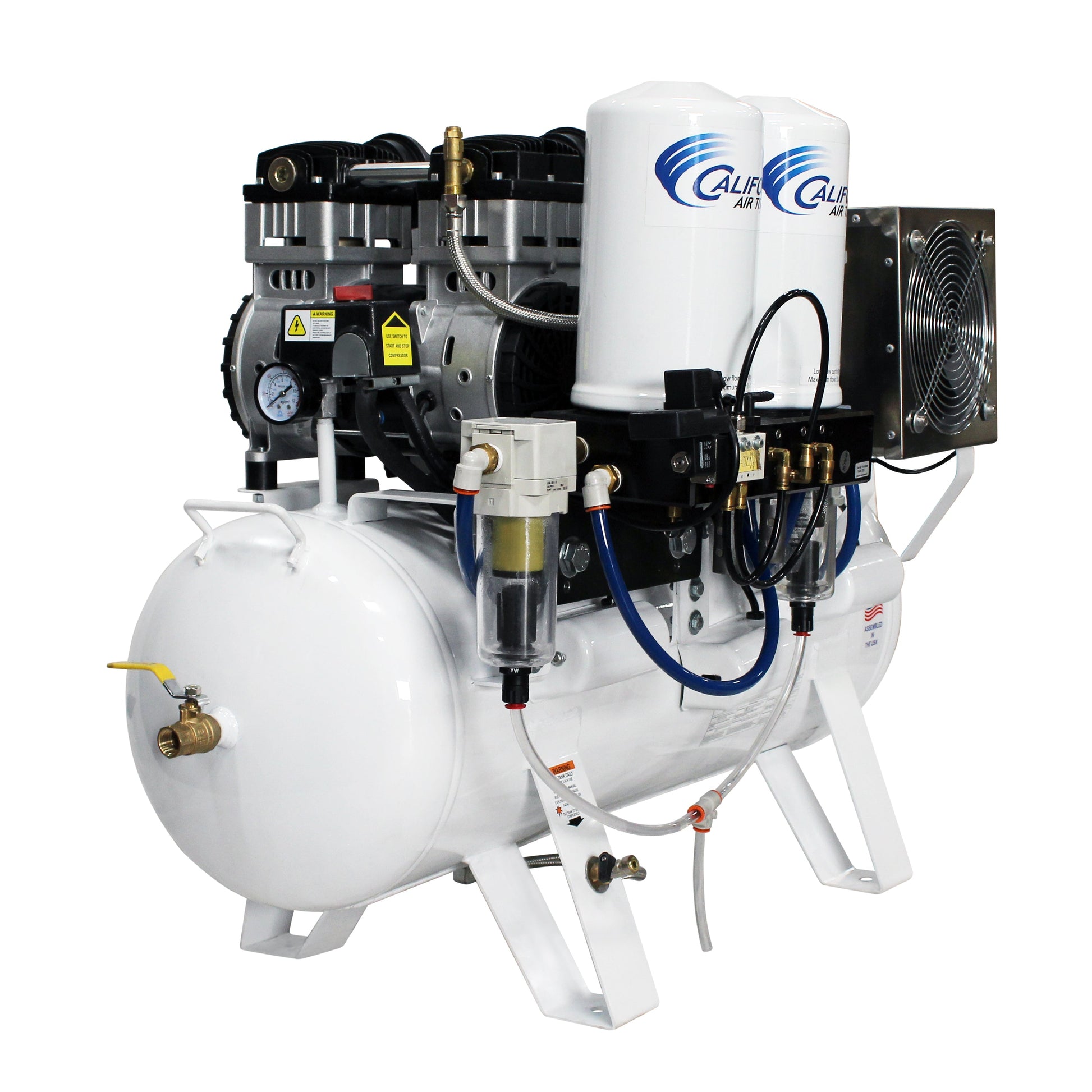 California Air Tools 20060DCC  Ultra Quiet & Oil-Free  6.0 Hp,  20.0 Gal. w/98% Air Dryer & Twin Purge.