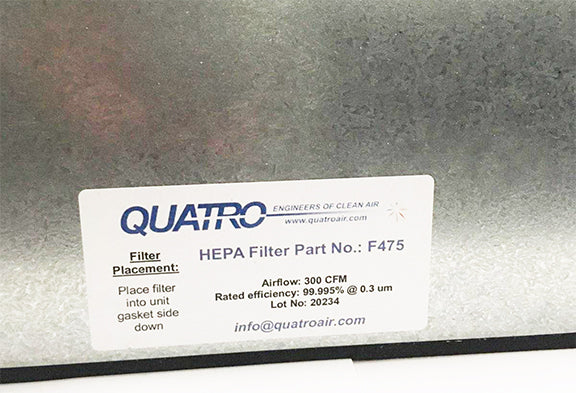 Quatro MedEVAC F475 HEPA Filter