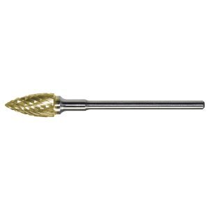 MasterCut 1-4” (6.3mm) Dia. - Double Cut - PowerT - Hand Piece Carbide Bur