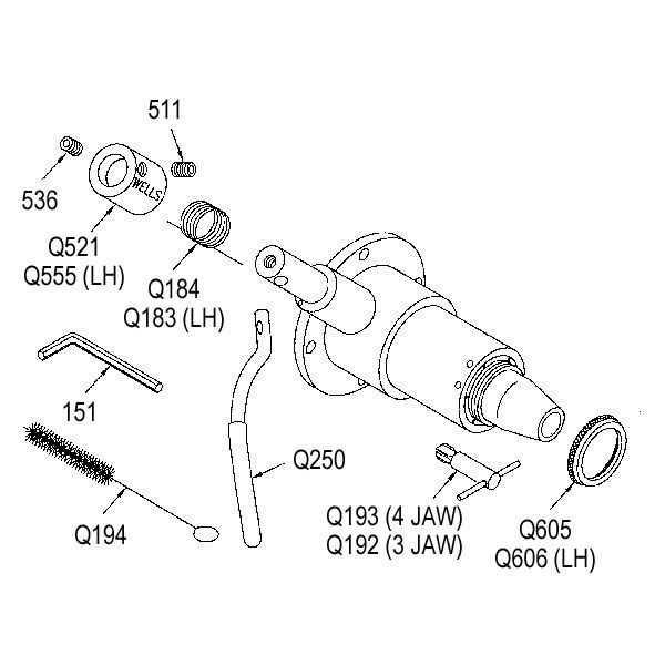 Wells - Tube Brush 3/8"