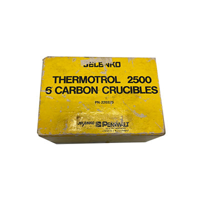 Jelenko Thermotrol 2500 Carbon Crucibles, qty 6  **LAST BOX AVAILABLE**