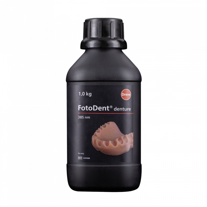 Dreve - FotoDent® denture 385 nm - 1.0kg Bottle, Pink-Opaque